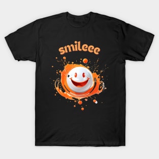 Smile Shirt, A Positive Mood, Smiley Snow, Sweet T-shirt, Happy Shirt T-Shirt